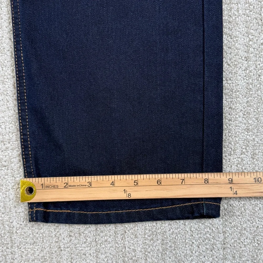 NEW Levi's 513 Mens 38x30 Slim Straight Stretch Dark Wash Denim Blue Jeans *Read